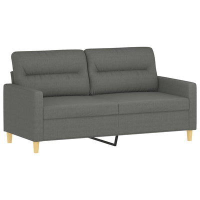 2-personers sofa 140 cm stof mørkegrå