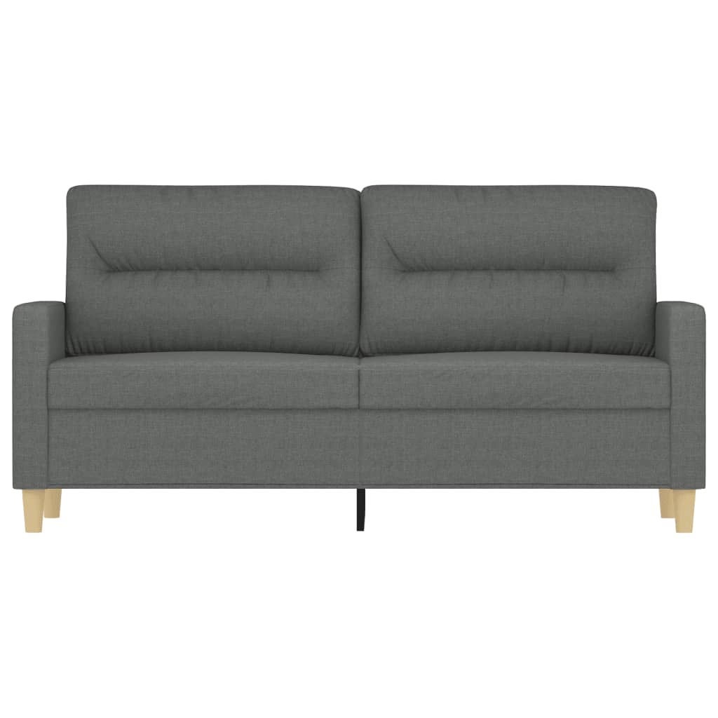 2-personers sofa 140 cm stof mørkegrå