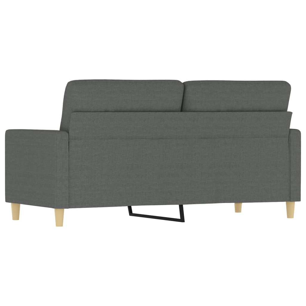 2-personers sofa 140 cm stof mørkegrå