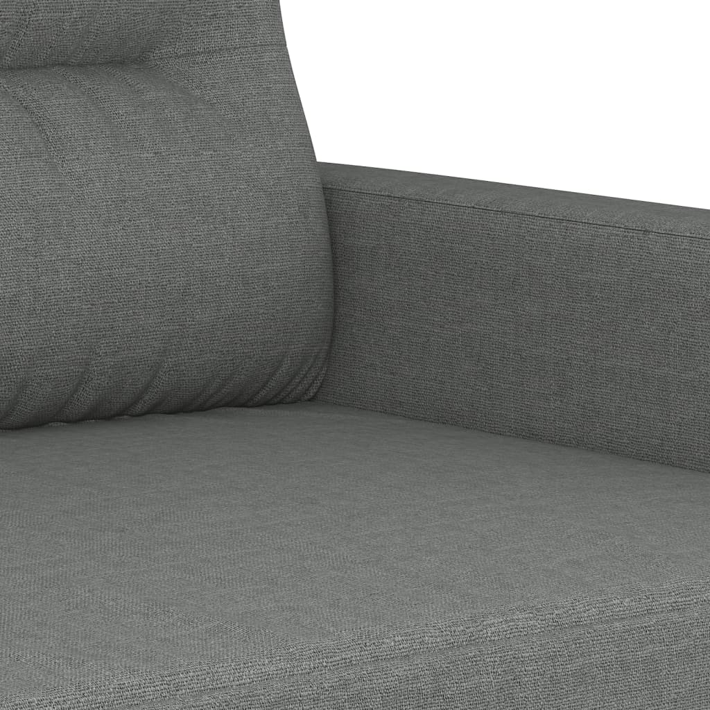 2-personers sofa 140 cm stof mørkegrå