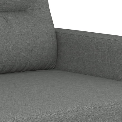 2-personers sofa 140 cm stof mørkegrå