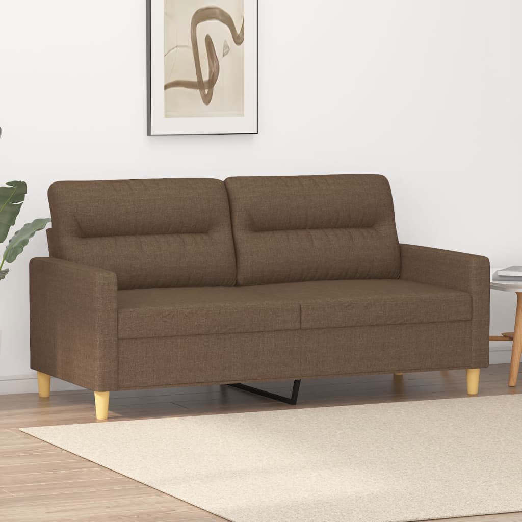 2-personers sofa 140 cm stof brun