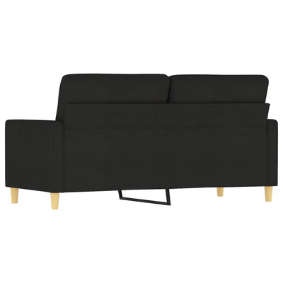 2-personers sofa 140 cm stof sort