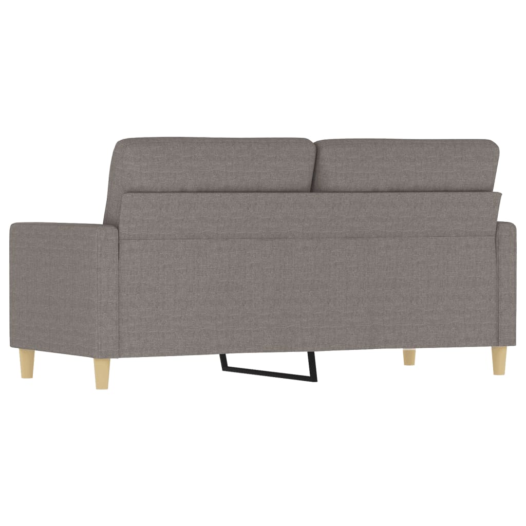 2-personers sofa 140 cm stof gråbrun