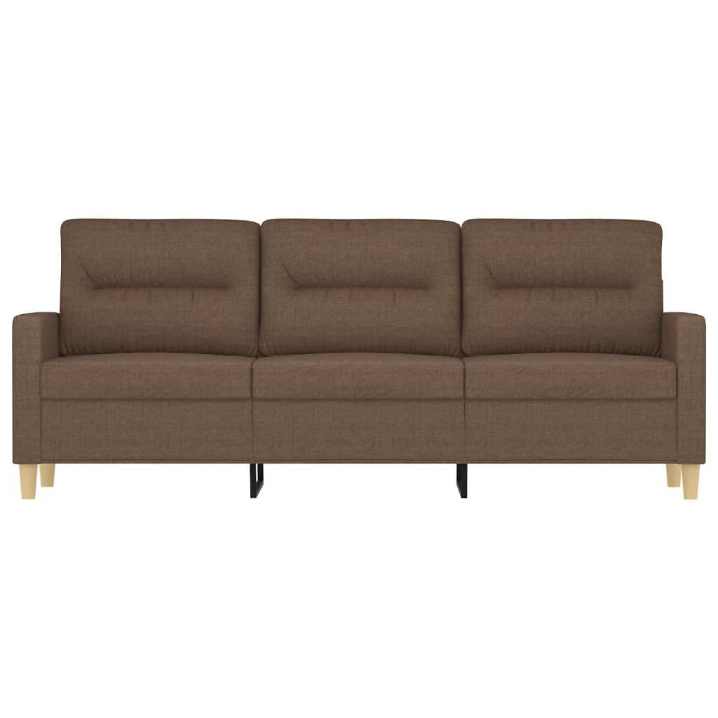 3-personers sofa 180 cm stof brun