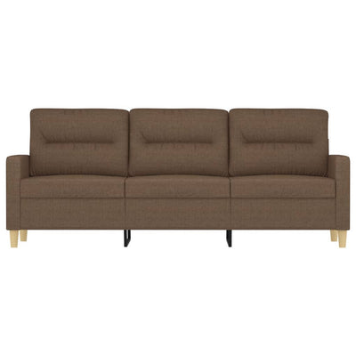 3-personers sofa 180 cm stof brun