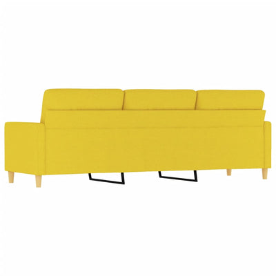 3-personers sofa 180 cm stof lysegul