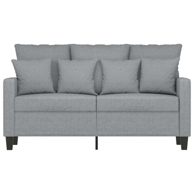 2-personers sofa 120 cm stof lysegrå