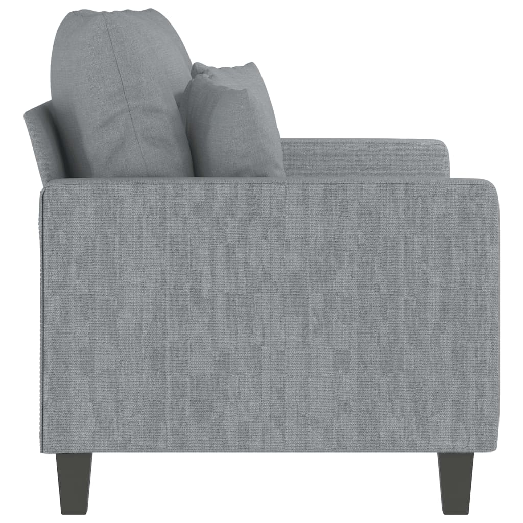 2-personers sofa 120 cm stof lysegrå