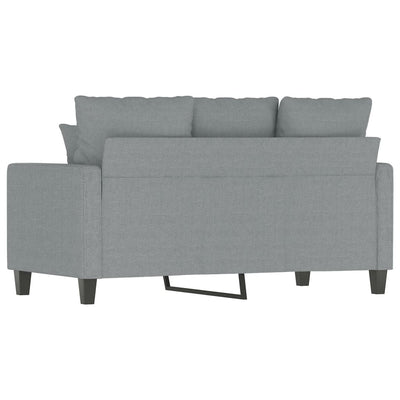 2-personers sofa 120 cm stof lysegrå