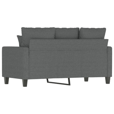 2-personers sofa 120 cm stof mørkegrå