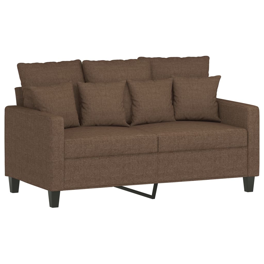 2-personers sofa 120 cm stof brun