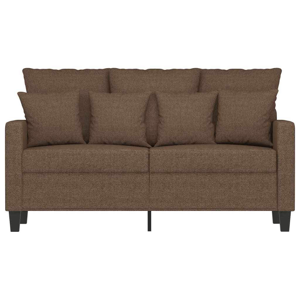 2-personers sofa 120 cm stof brun