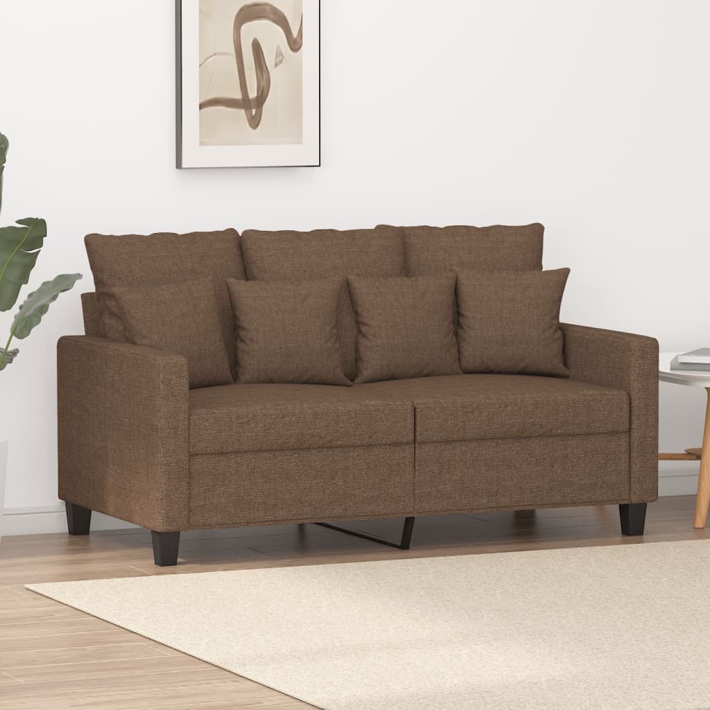 2-personers sofa 120 cm stof brun