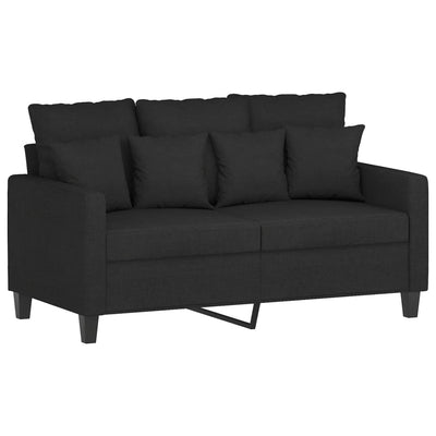 2-personers sofa 120 cm stof sort