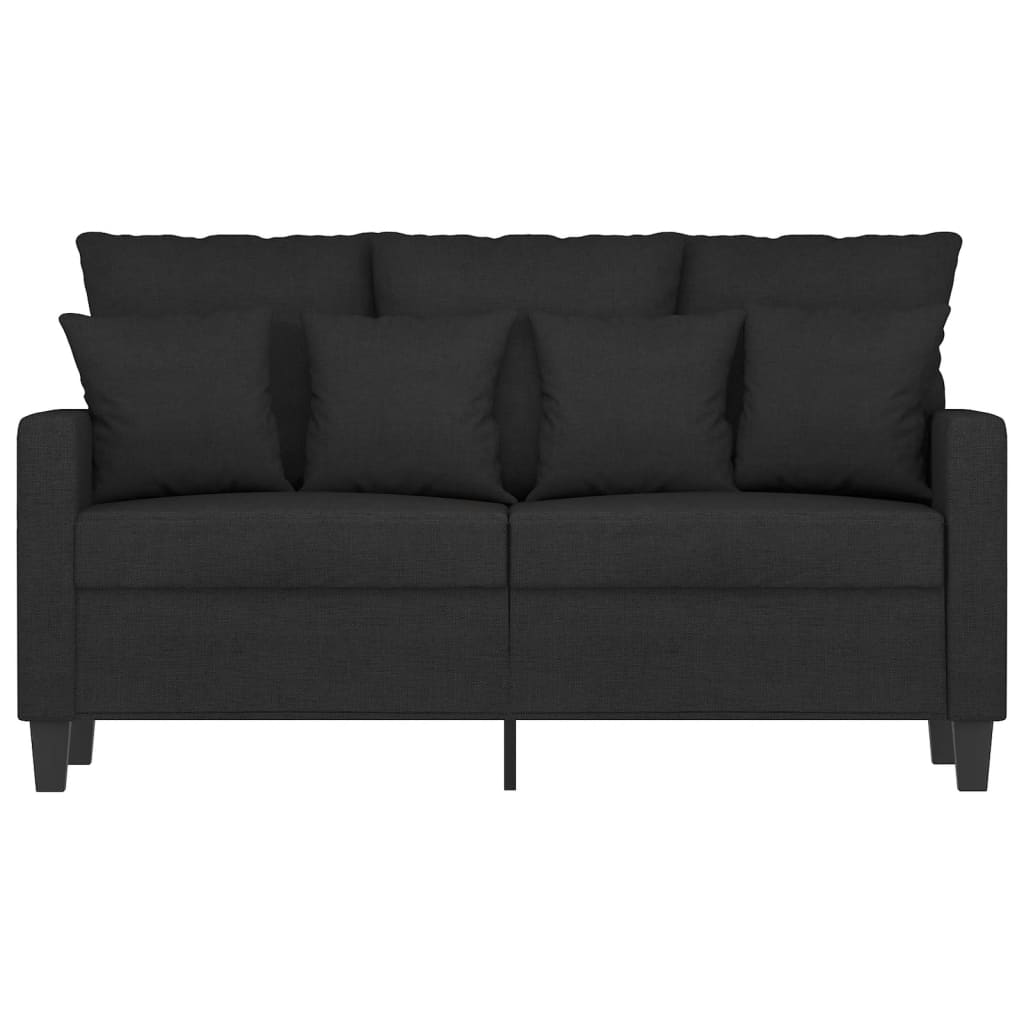 2-personers sofa 120 cm stof sort