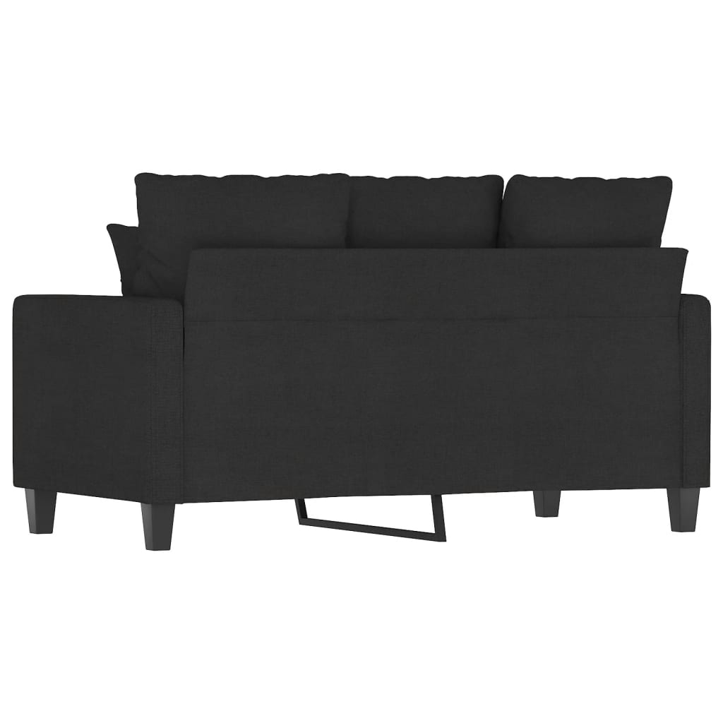 2-personers sofa 120 cm stof sort