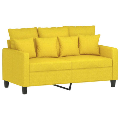 2-personers sofa 120 cm stof lysegul