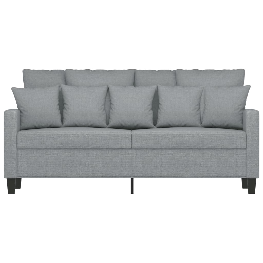 2-personers sofa 140 cm stof lysegrå