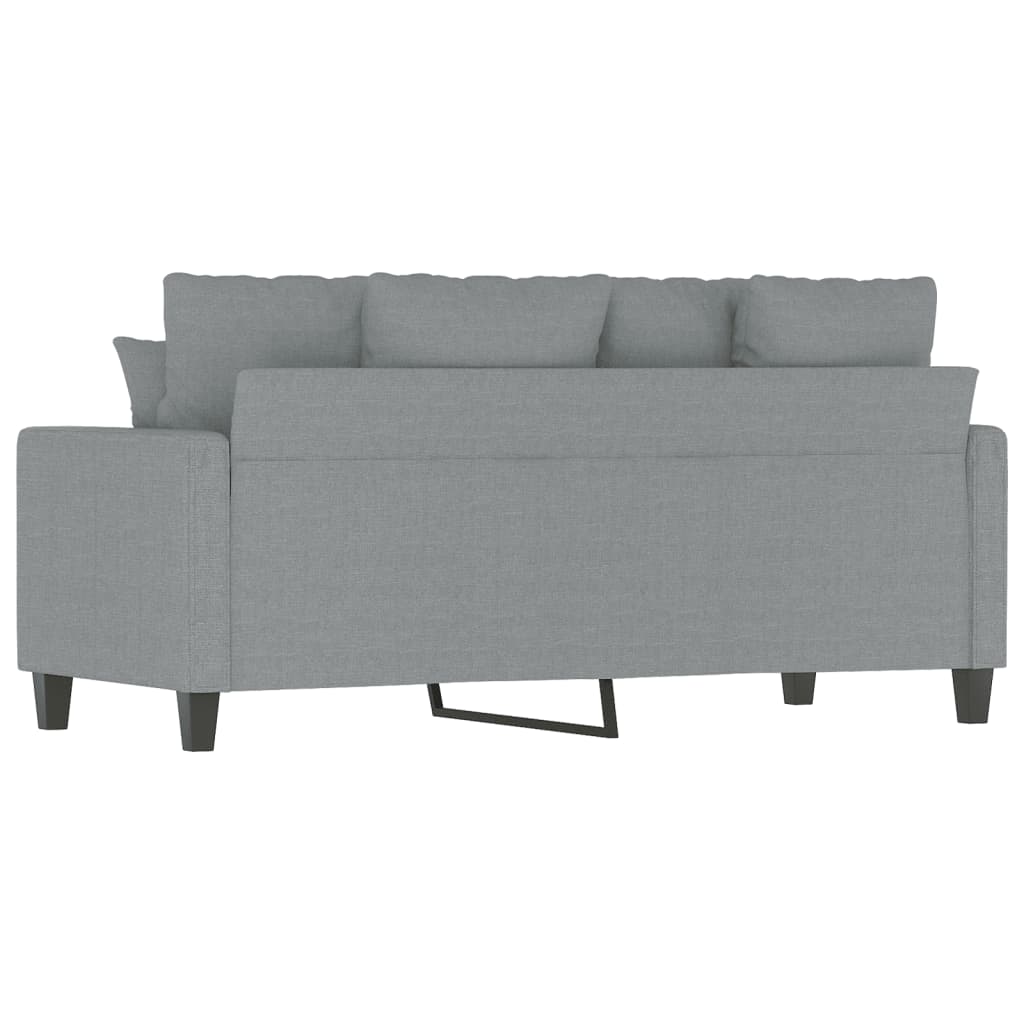 2-personers sofa 140 cm stof lysegrå