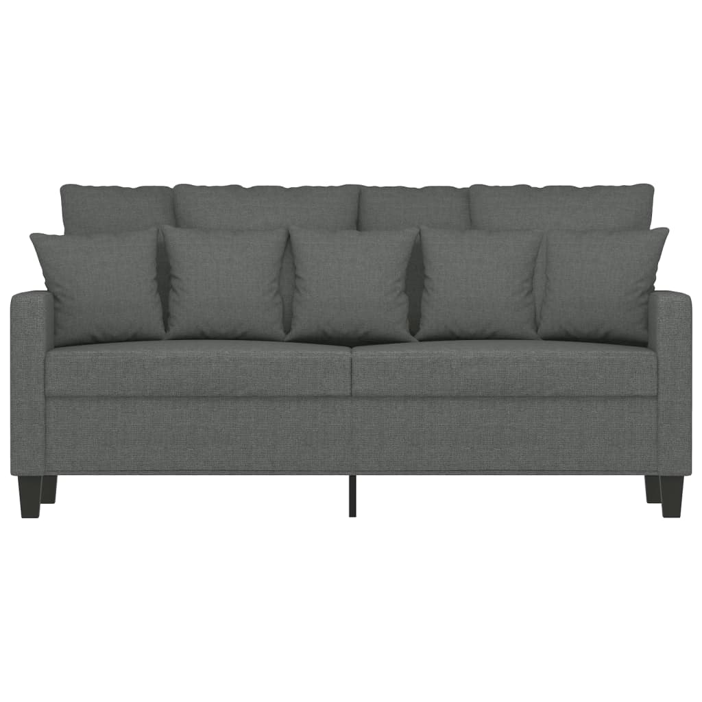 2-personers sofa 140 cm stof mørkegrå