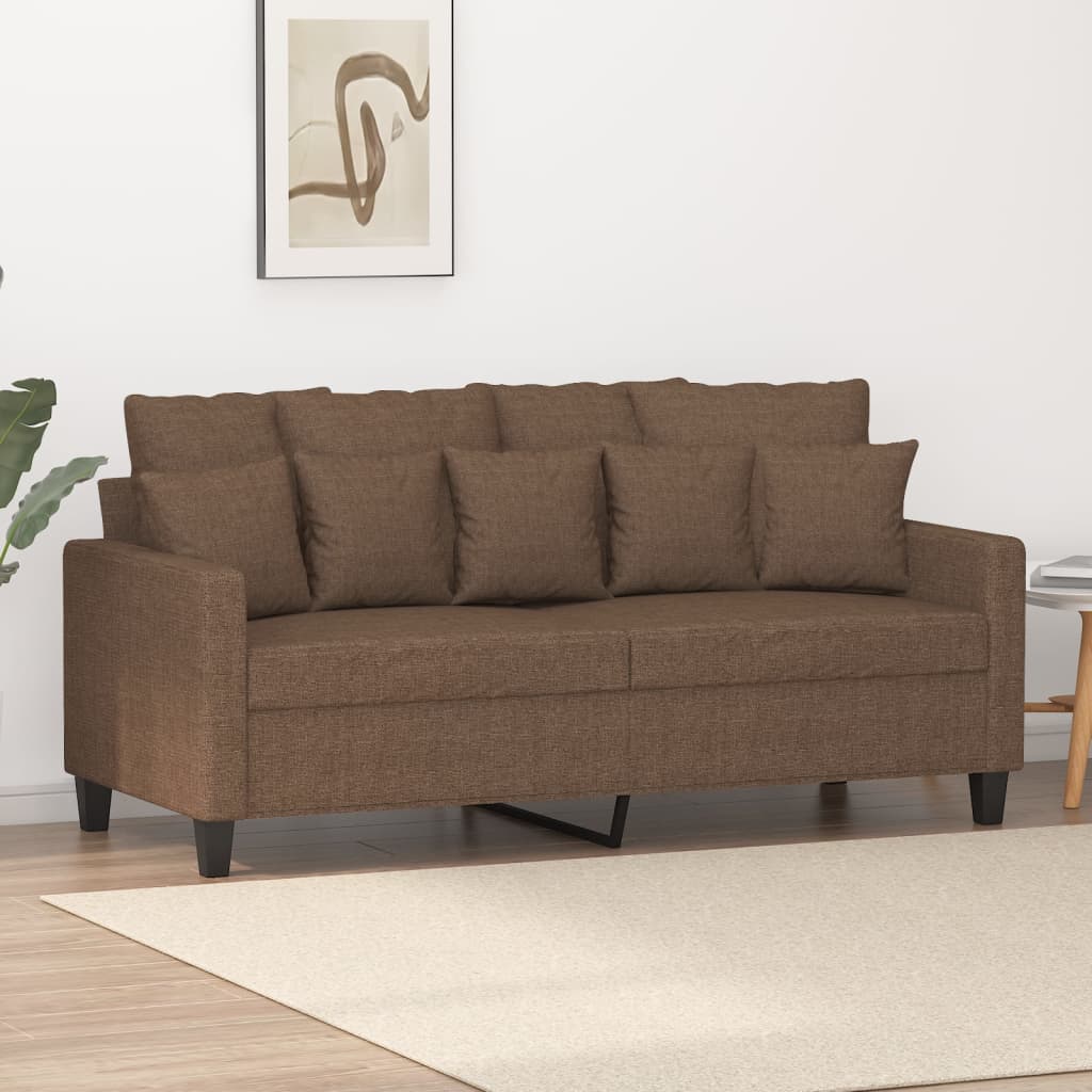 2-personers sofa 140 cm stof brun