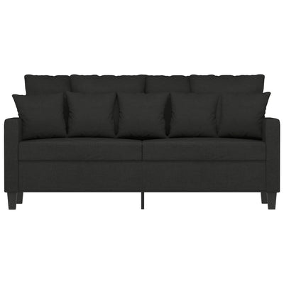 2-personers sofa 140 cm stof sort