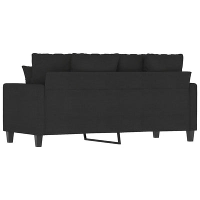 2-personers sofa 140 cm stof sort