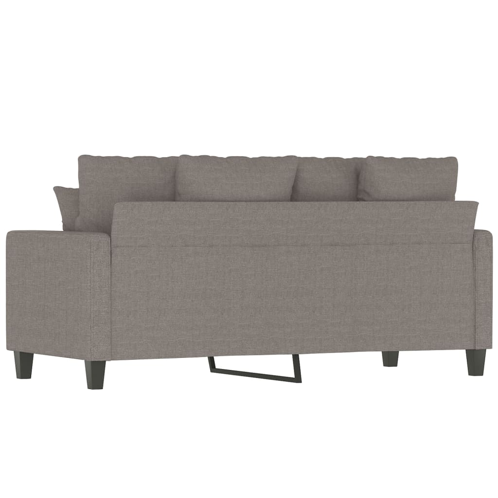 2-personers sofa 140 cm stof gråbrun