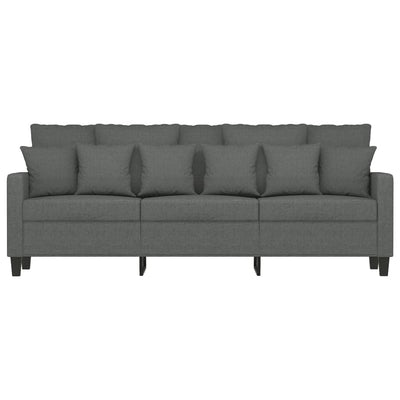 3-personers sofa 180 cm stof mørkegrå