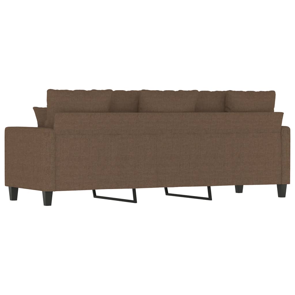 3-personers sofa 180 cm stof brun