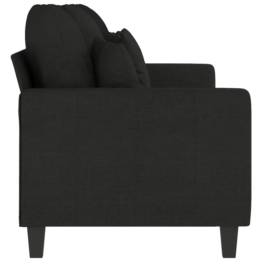 3-personers sofa 180 cm stof sort