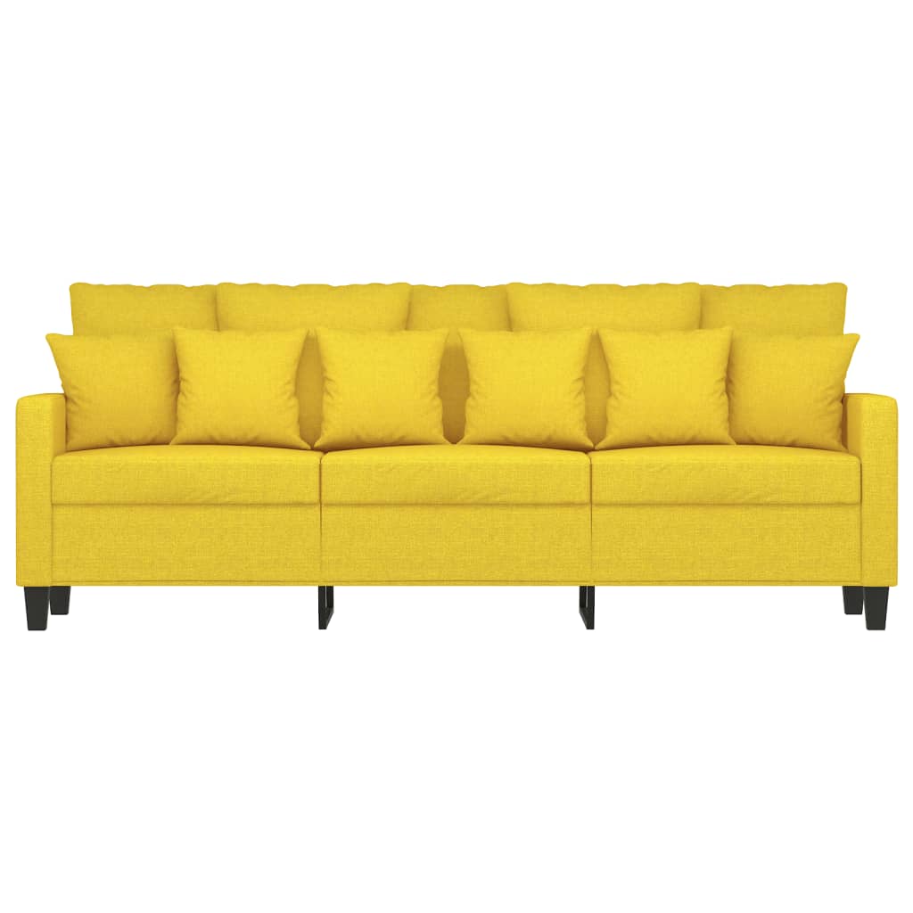 3-personers sofa 180 cm stof lysegul