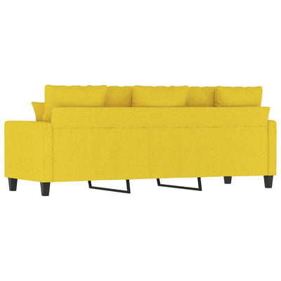 3-personers sofa 180 cm stof lysegul