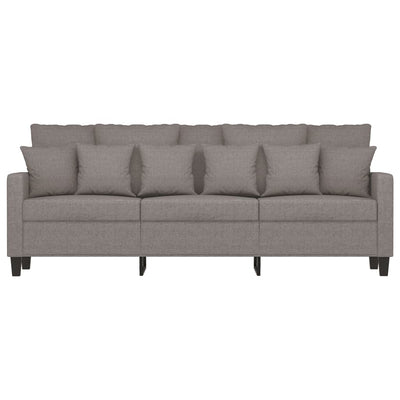 3-personers sofa 180 cm stof gråbrun