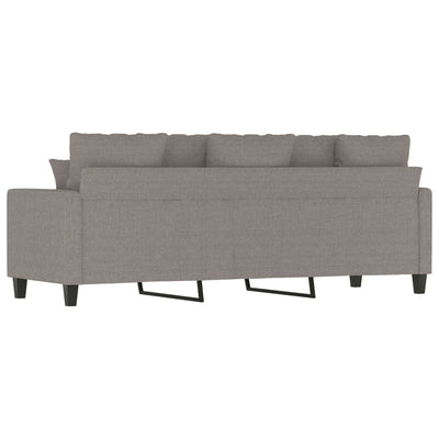 3-personers sofa 180 cm stof gråbrun