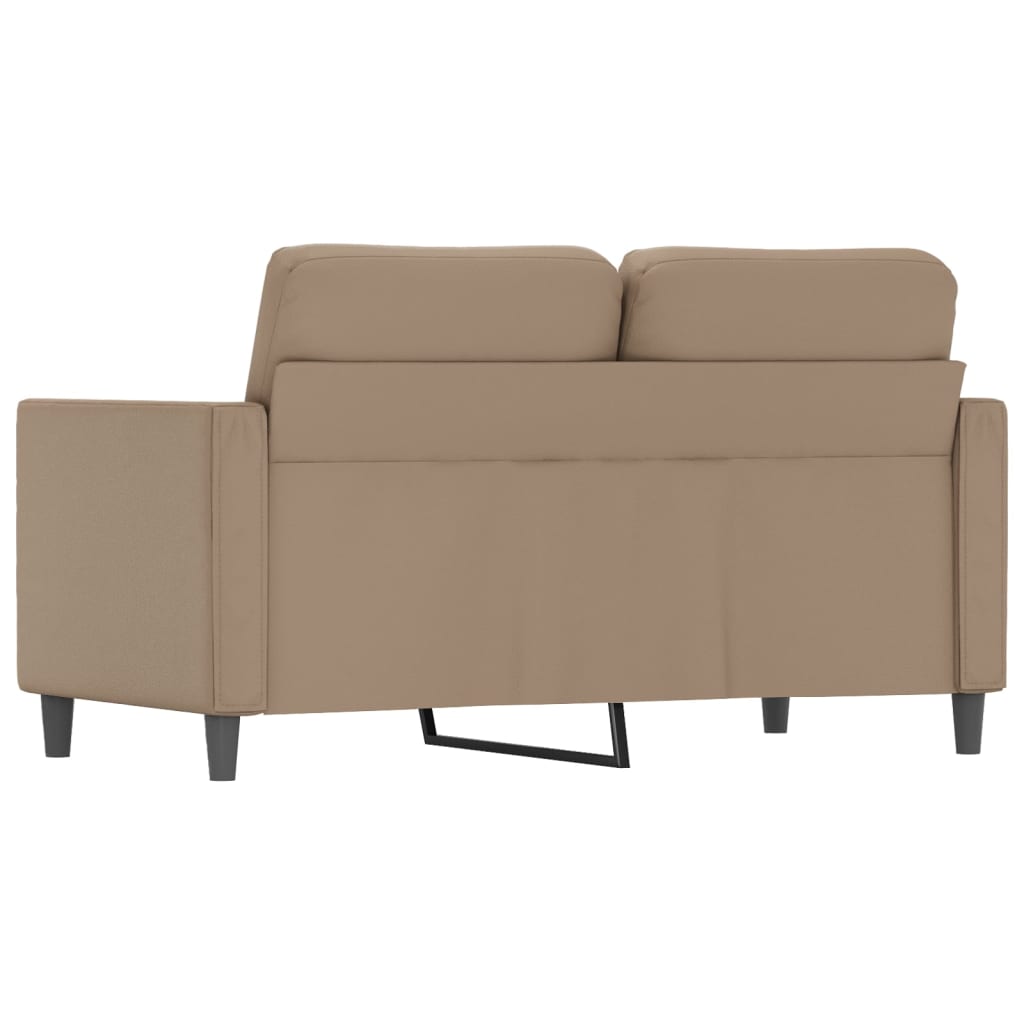 2-personers sofa 120 cm kunstlæder cappuccino