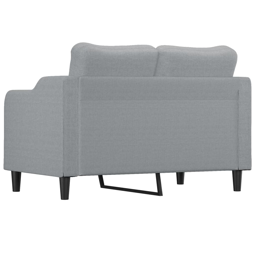 2-personers sofa 120 cm stof lysegrå