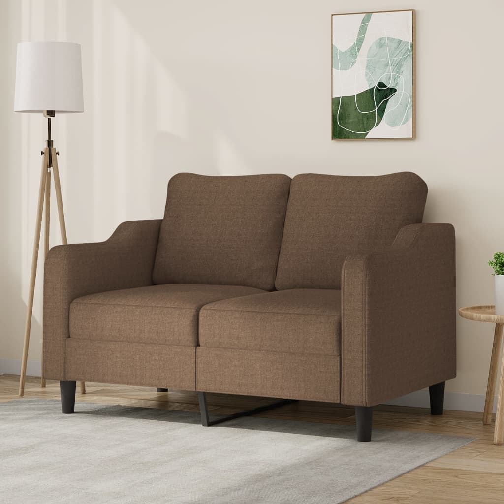 2-personers sofa 120 cm stof brun