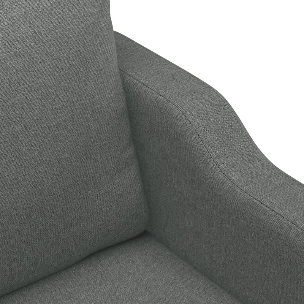 2-personers sofa 140 cm stof mørkegrå