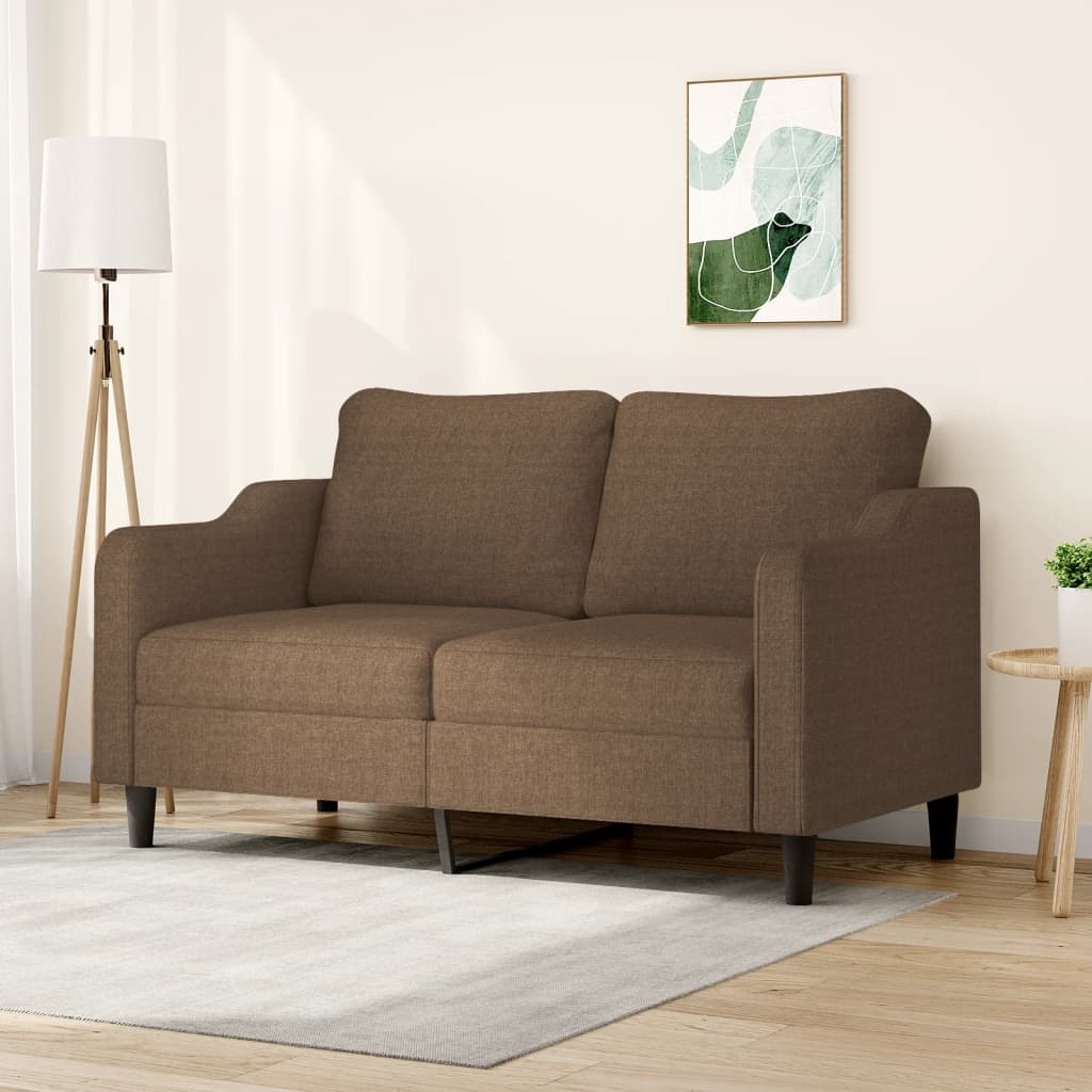 2-personers sofa 140 cm stof brun