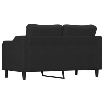 2-personers sofa 140 cm stof sort