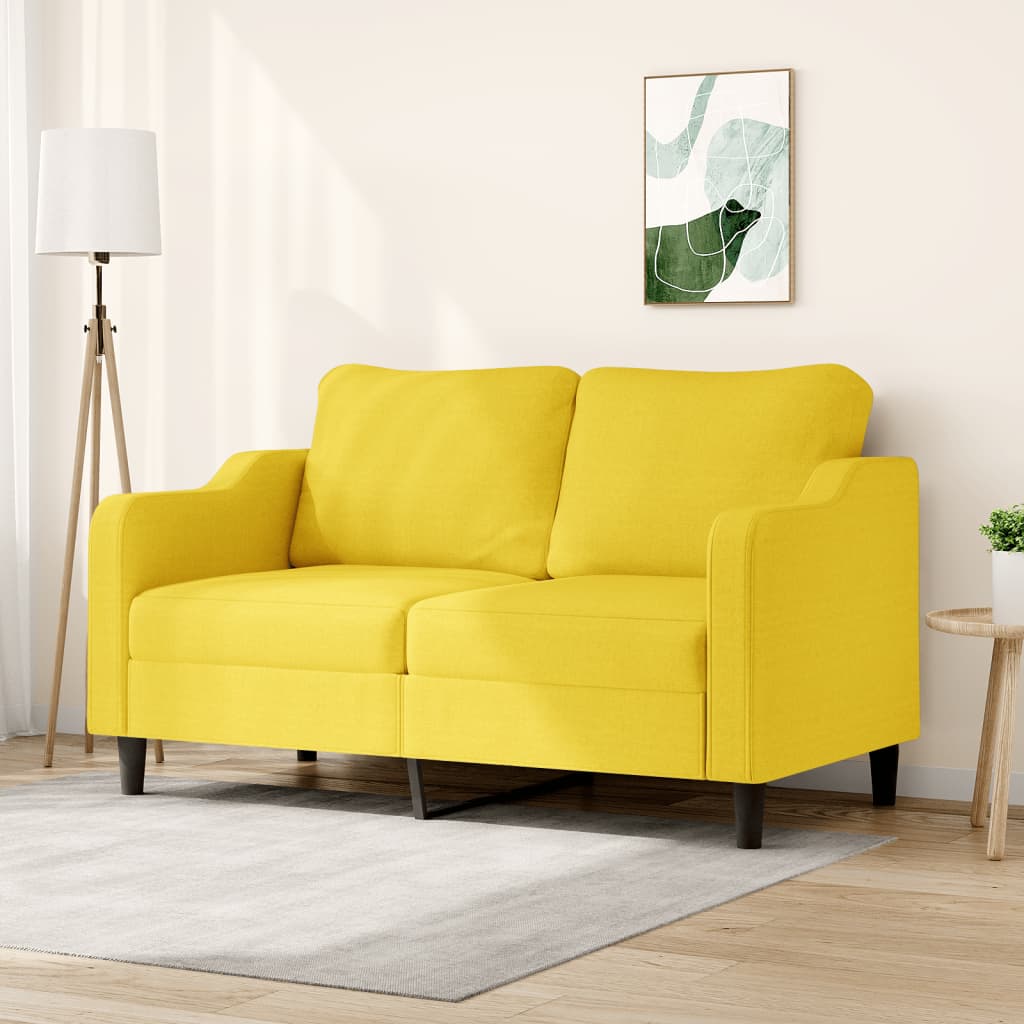 2-personers sofa 140 cm stof lysegul