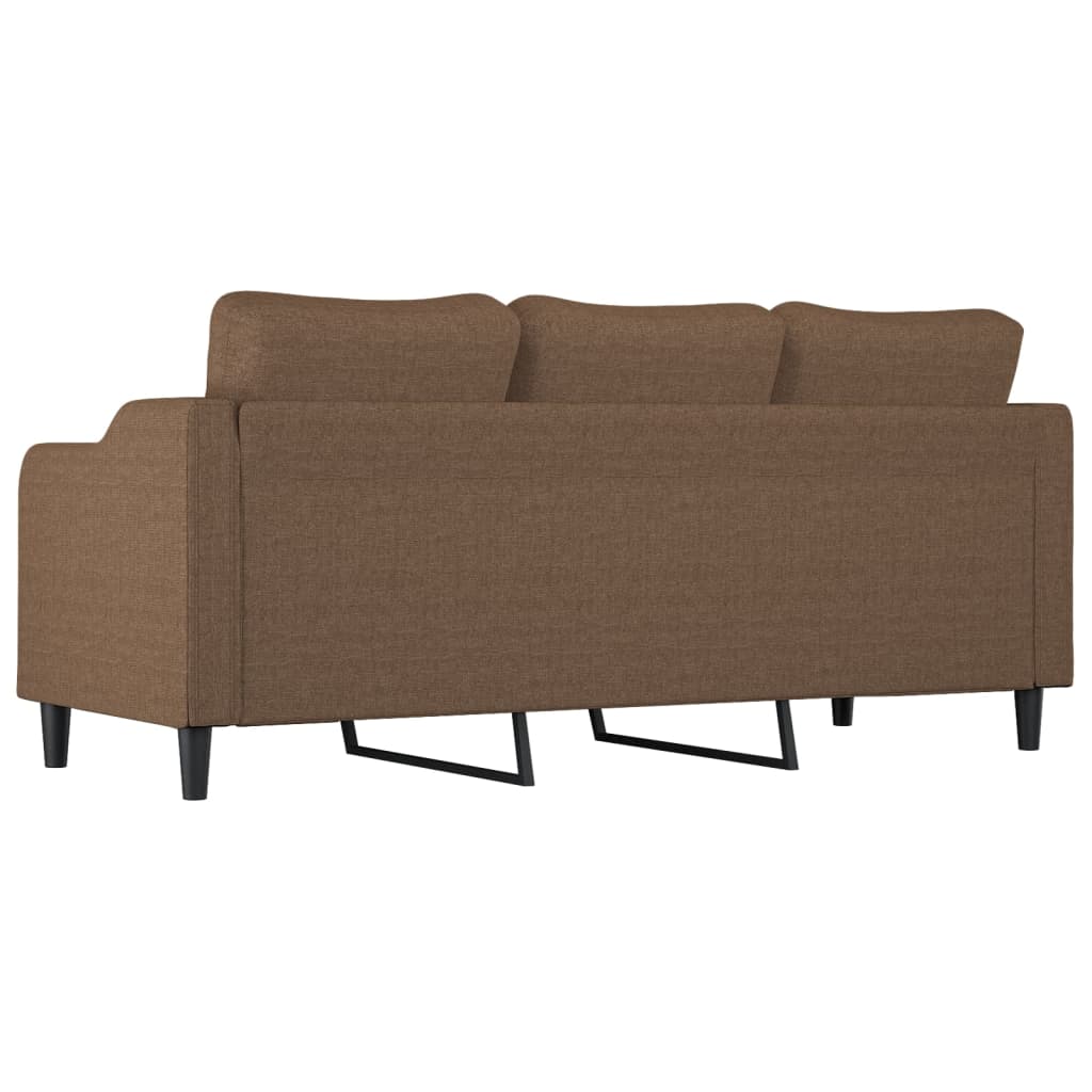 3-personers sofa 180 cm stof brun