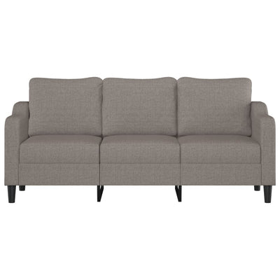 3-personers sofa 180 cm stof gråbrun