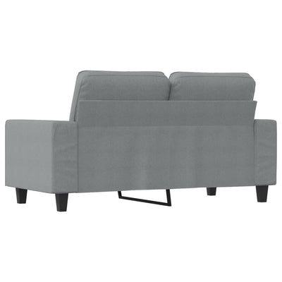 2-personers sofa 120 cm stof lysegrå