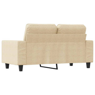 2-personers sofa 120 cm stof cremefarvet