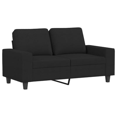 2-personers sofa 120 cm stof sort