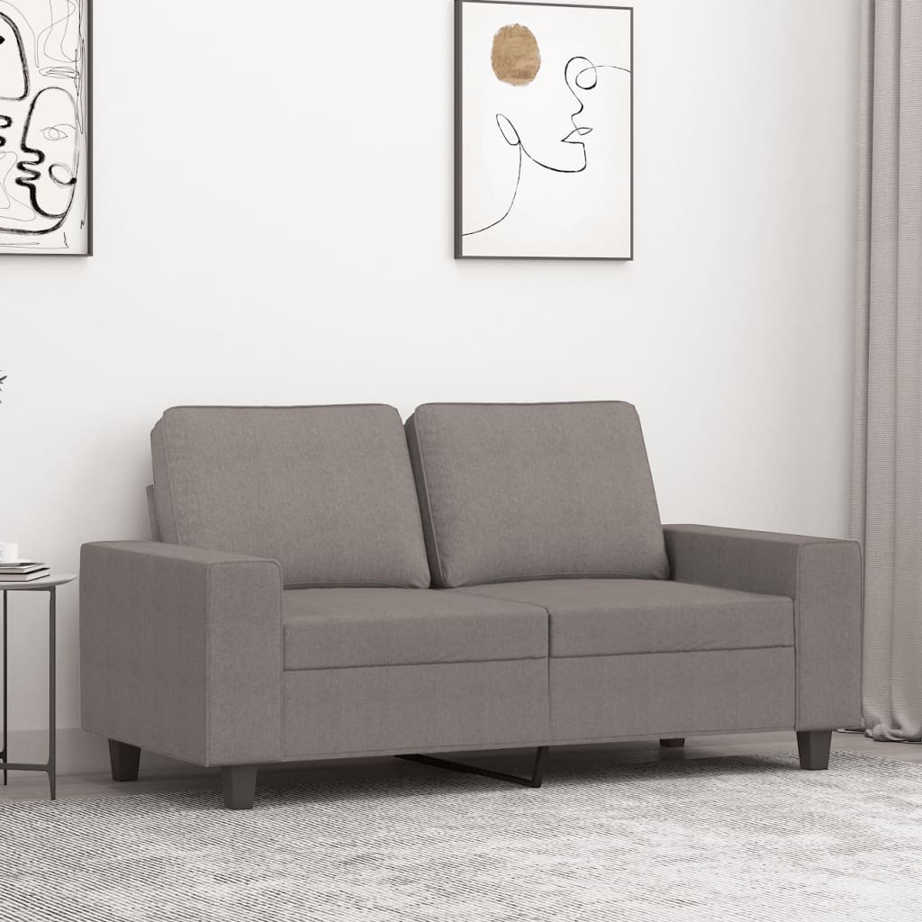 2-personers sofa 120 cm stof gråbrun