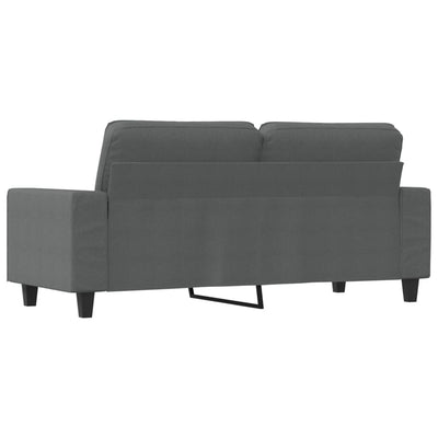 2-personers sofa 140 cm stof mørkegrå